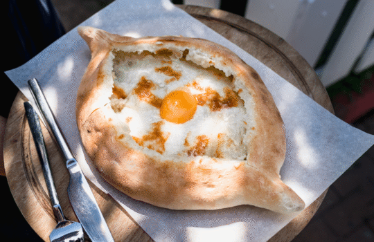 МС in Adjara khachapuri + wine tasting