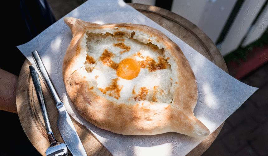 МС in Adjara khachapuri + wine tasting