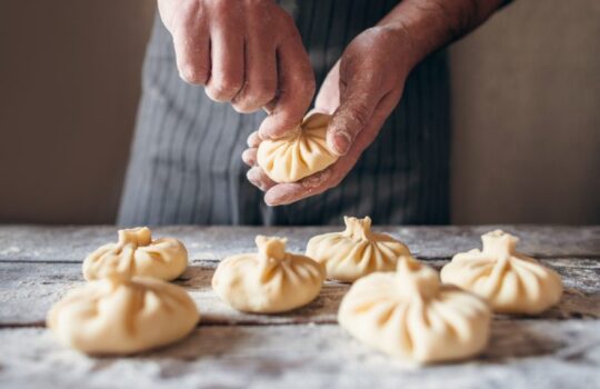 Master class on cooking khinkali and khachapuri
